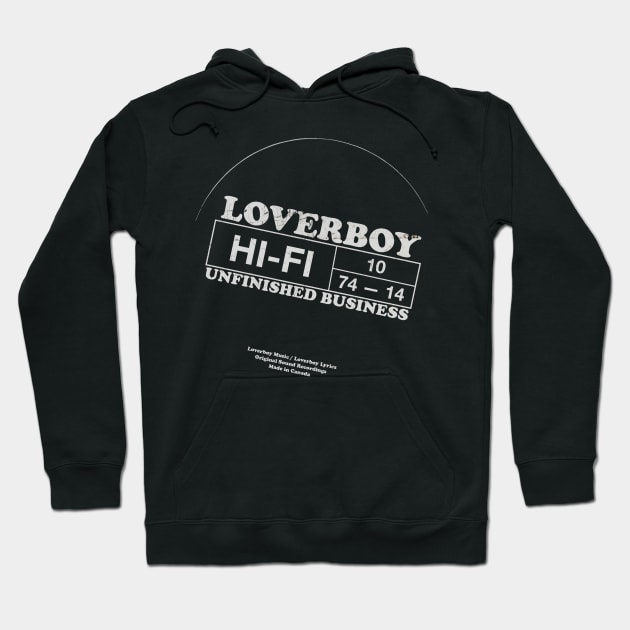 Loverboy Vintage HIFI White Hoodie by 𝙼𝙰𝚂𝙸𝙰